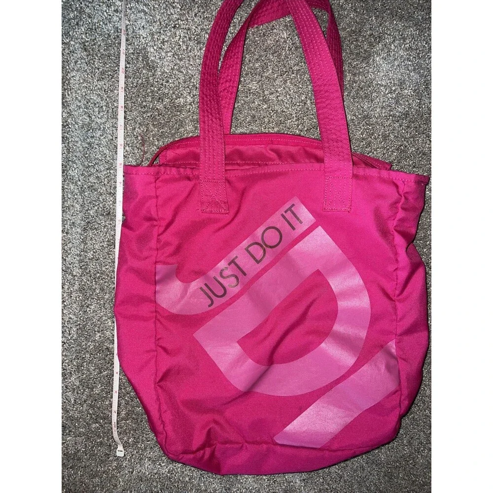 Nike JUST DO IT JDI tote bag vtg? pink 13x 15x 5 10” handle gym bag